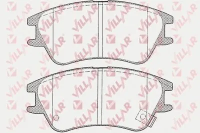 Комплект тормозных колодок, дисковый тормоз VILLAR купить