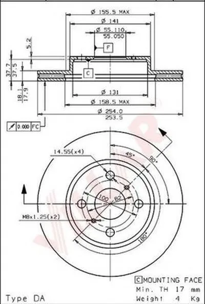 Тормозной диск VILLAR купить