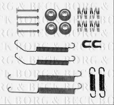 Комплектующие, колодки дискового тормоза BORG & BECK купить