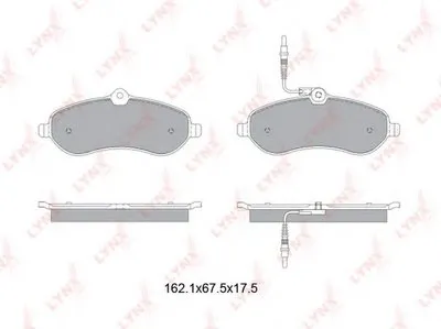 Комплект тормозных колодок, дисковый тормоз LYNXauto купить