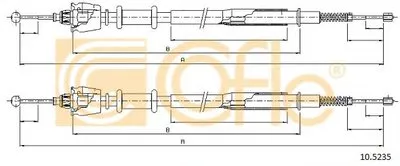 Трос, стояночная тормозная система COFLE купить