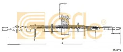 Трос, стояночная тормозная система COFLE купить