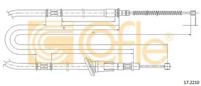 Трос, стояночная тормозная система COFLE купить