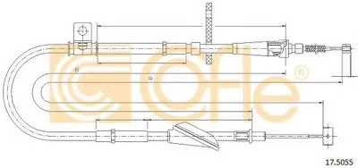 Трос, стояночная тормозная система COFLE купить