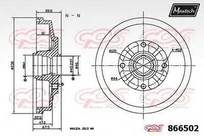 Тормозной барабан R+ (Regular Plus) MAXTECH купить
