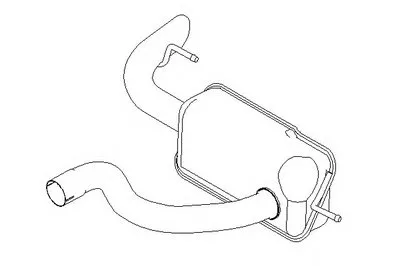 Глушитель выхлопных газов конечный KLARIUS купить