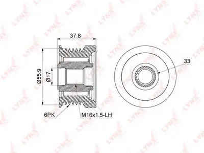 Механизм свободного хода генератора LYNXauto купить