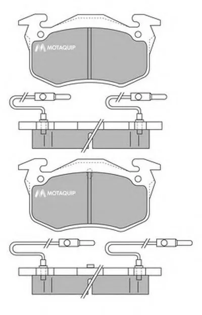 Комплект тормозных колодок, дисковый тормоз MOTAQUIP купить