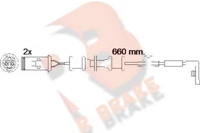 Сигнализатор, износ тормозных колодок R BRAKE купить