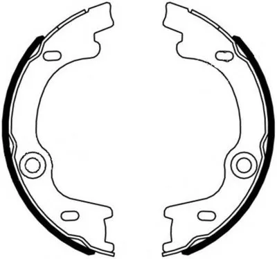 Комплект тормозных колодок, стояночная тормозная система HELLA купить