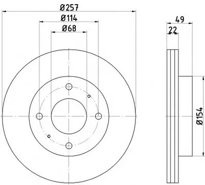 Тормозной диск HELLA купить