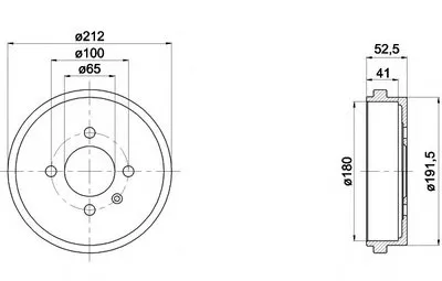 Тормозной барабан HELLA купить