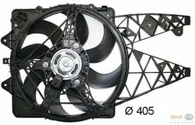 Вентилятор, охлаждение двигателя BEHR HELLA SERVICE купить