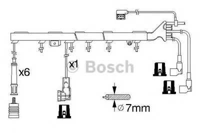 Комплект проводов зажигания BOSCH купить