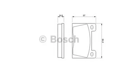 Комплект тормозных колодок, дисковый тормоз BOSCH купить