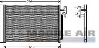 Конденсатор, кондиционер VAN WEZEL купить