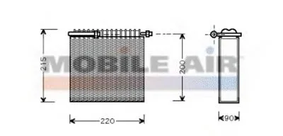Испаритель, кондиционер VAN WEZEL купить
