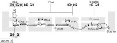 Система выпуска ОГ BOSAL купить