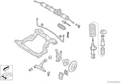Рулевое управление; Подвеска колеса HERTH+BUSS JAKOPARTS купить