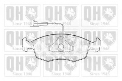 Комплект тормозных колодок, дисковый тормоз QUINTON HAZELL купить