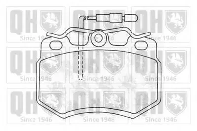 Комплект тормозных колодок, дисковый тормоз QUINTON HAZELL купить