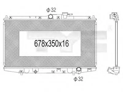 Радиатор, охлаждение двигателя TYC купить