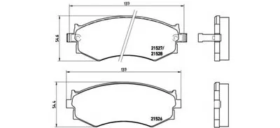 Комплект тормозных колодок, дисковый тормоз BREMBO купить