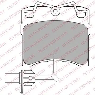 Комплект тормозных колодок, дисковый тормоз DELPHI купить