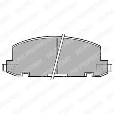 Комплект тормозных колодок, дисковый тормоз DELPHI купить