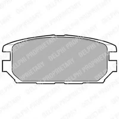 Комплект тормозных колодок, дисковый тормоз DELPHI купить