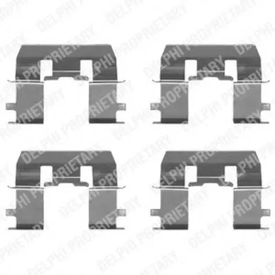 Комплектующие, колодки дискового тормоза DELPHI купить