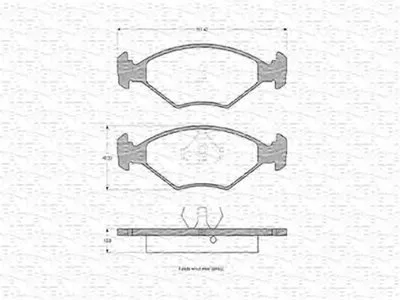 Комплект тормозных колодок, дисковый тормоз MAGNETI MARELLI купить