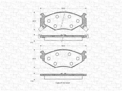 Комплект тормозных колодок, дисковый тормоз MAGNETI MARELLI купить