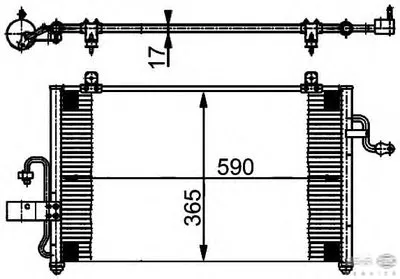 Конденсатор, кондиционер BEHR HELLA SERVICE купить