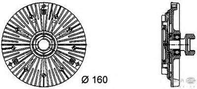 Сцепление, вентилятор радиатора BEHR HELLA SERVICE купить