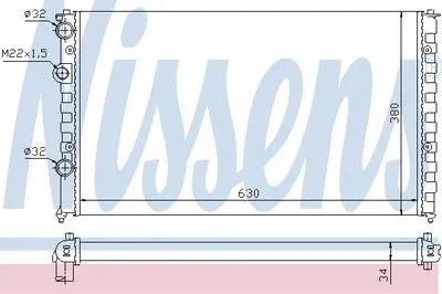 Радиатор, охлаждение двигателя NISSENS купить