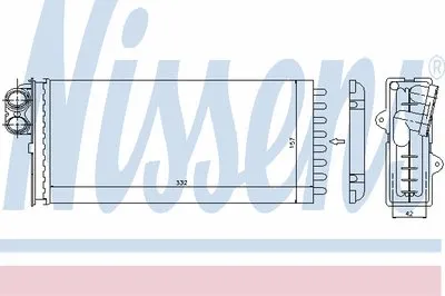 Теплообменник, отопление салона NISSENS купить