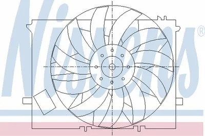 Вентилятор, охлаждение двигателя NISSENS купить