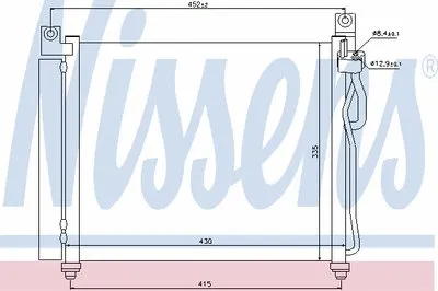 Конденсатор, кондиционер NISSENS купить