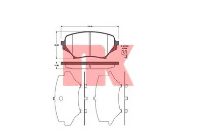 Комплект тормозных колодок, дисковый тормоз NK купить