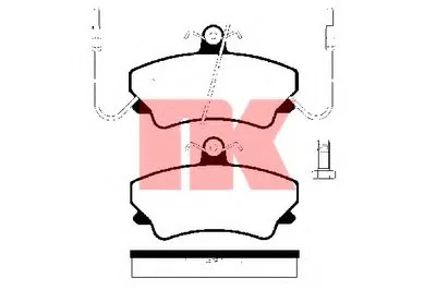 Комплект тормозных колодок, дисковый тормоз NK купить