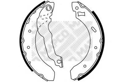 Комплект тормозных колодок MAPCO купить