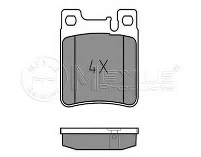 Комплект тормозных колодок, дисковый тормоз MEYLE купить