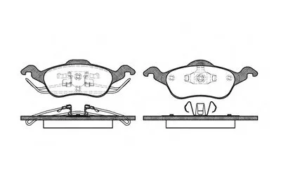 Комплект тормозных колодок, дисковый тормоз REMSA купить