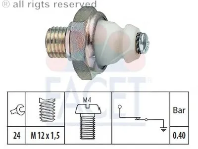 Выключатель с гидропроводом FACET купить