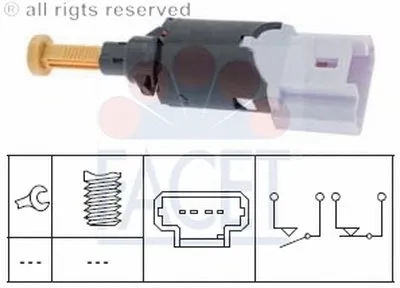 Выключатель фонаря сигнала торможения FACET купить