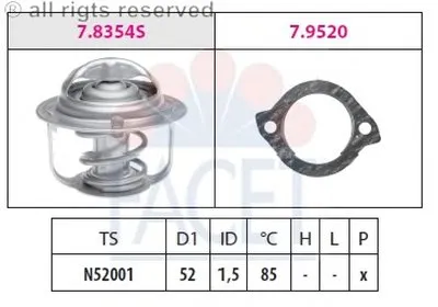 Термостат, охлаждающая жидкость FACET купить