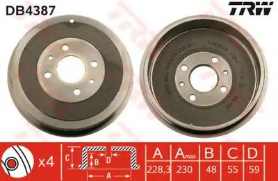 Тормозной барабан TRW купить