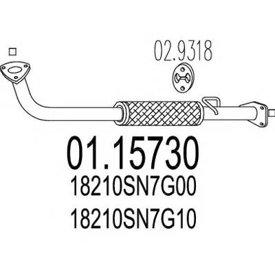 Труба выхлопного газа MTS купить