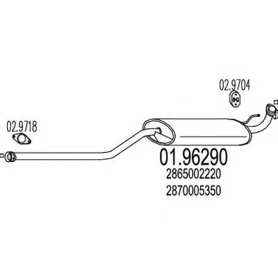 Глушитель выхлопных газов конечный MTS купить